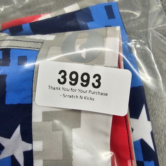 Vineyard Vines Boys Red Blue USA Flag Swimwear Swim Trunks Size XL - Picture 10 of 10